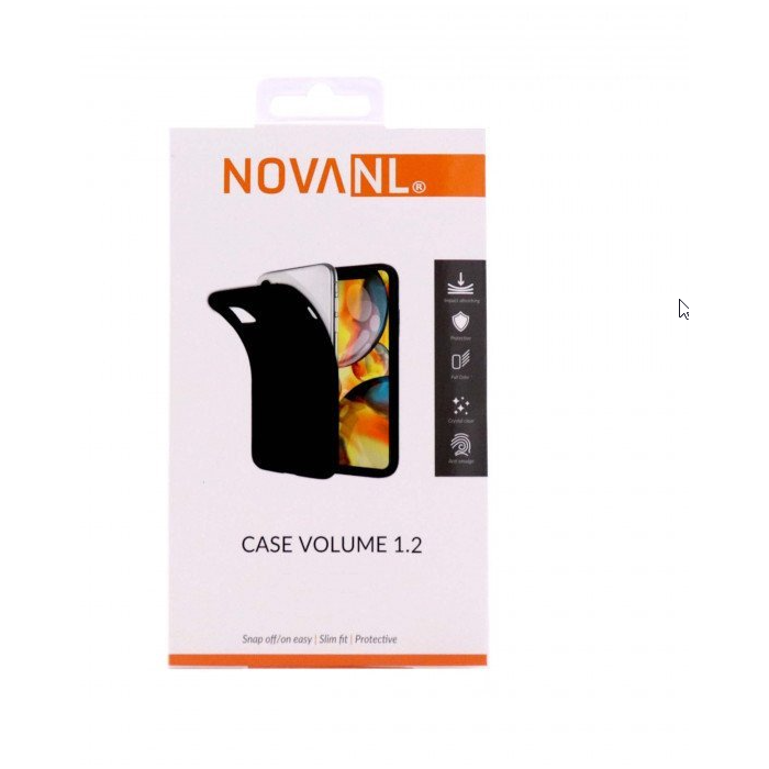 NovaNL TPU Volume 1.2 suojakotelo Apple iPhone 13 Mini - musta