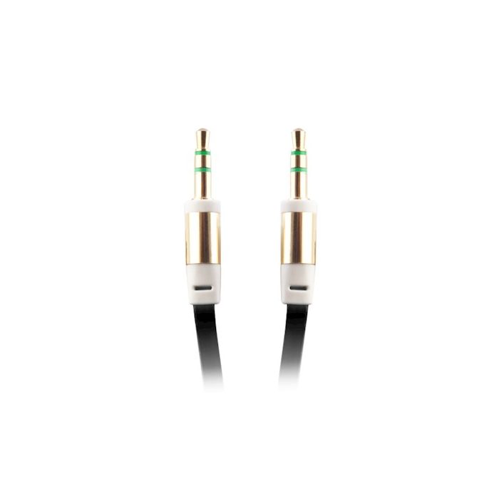 Stereoaudiokaapeli | 3,5 mm, Uros - 3,5 mm, Uros | 1m | Musta