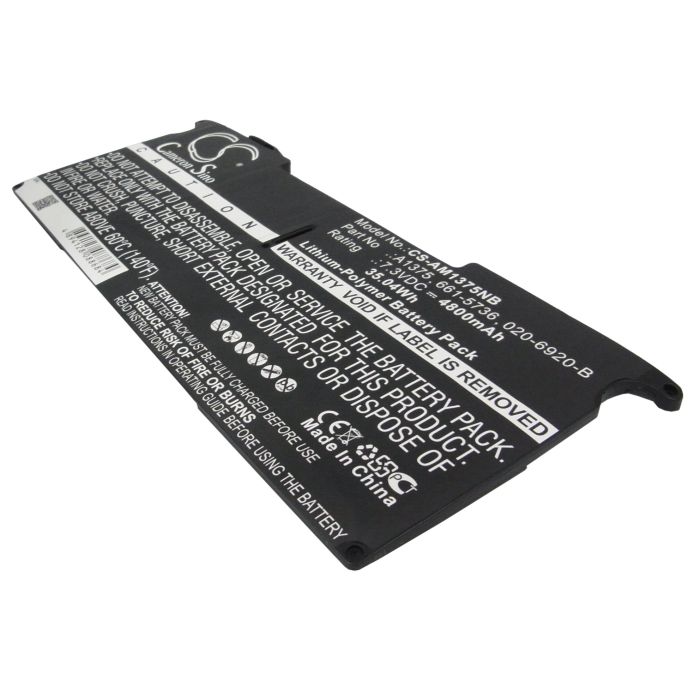 Apple Macbook Air 11" MC506 A1375 Unibody akku 4800 mAh musta