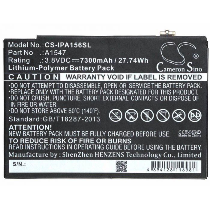 Apple iPad Air 2 / iPad 6 akku 7300 mAh
