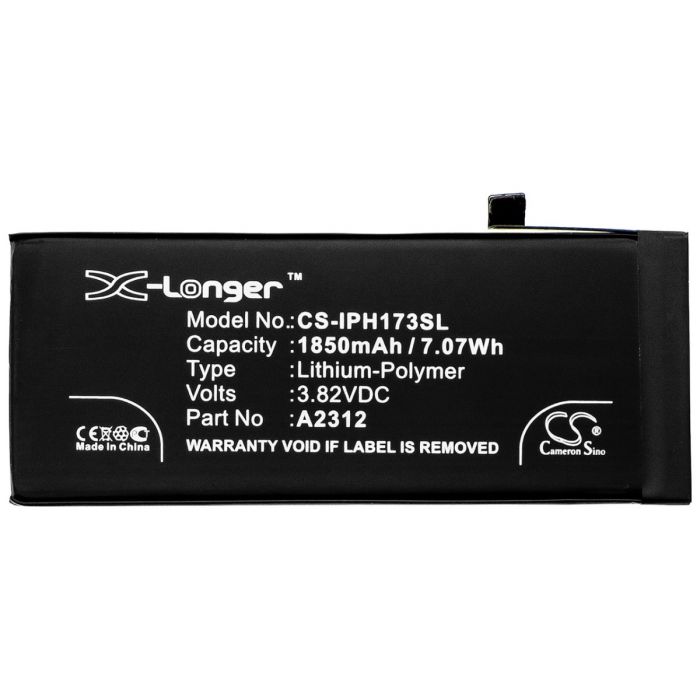 Apple 2020 iPhone SE yhteensopiva akku 1850 mAh Apple 2020 iPhone SE yhteensopiva akku 1850 mAh