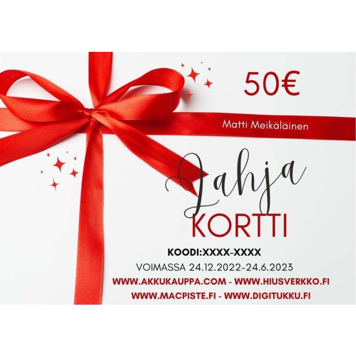Lahjakortti 50€