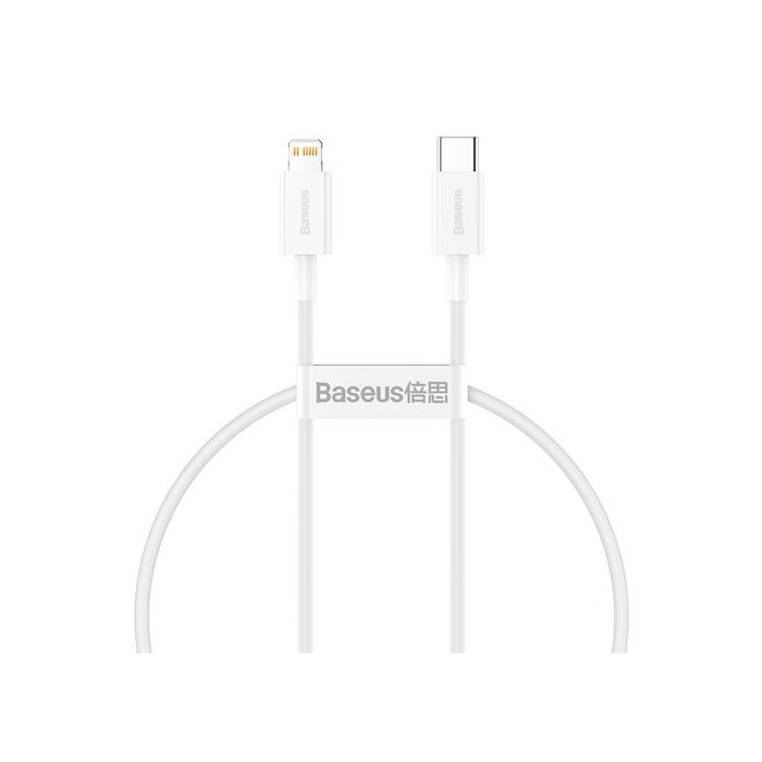 Baseus Superior PD USB-C - Lightning kaapeli 20W 0,25m - Valkoinen