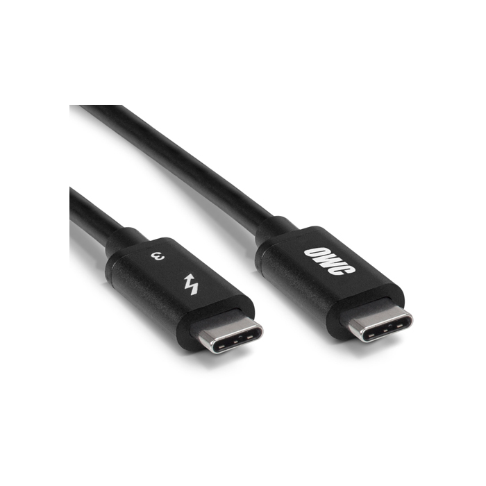 OWC Thunderbolt 3 (40Gb/s) USB-C kaapeli 100W 2m - Musta