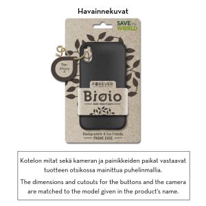 Forever Bioio 100% biohajoava suojakotelo iPhone 11 Pro Max - musta