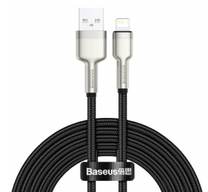 Baseus Cafule Metal USB Lightning kaapeli 2m 2.4A - musta