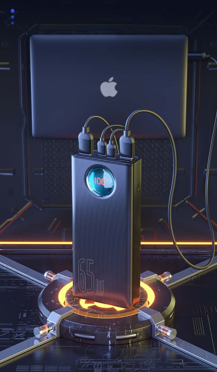 Amblight 30000mAh varavirtalähde valkoinen