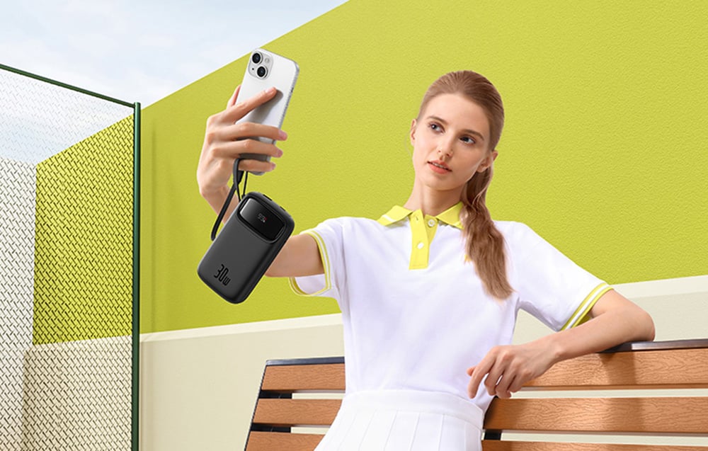 Baseus QPow2 20000mAh powerbank valkoinen