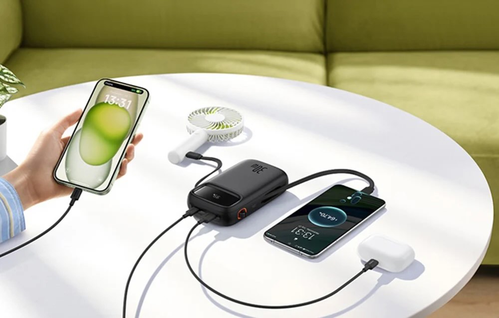 Baseus QPow2 20000mAh digitaalinen LED‑näyttö